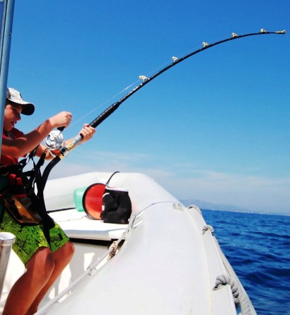 puffopescatore in azione