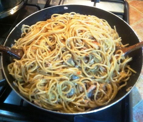 spaghetti sgombro
